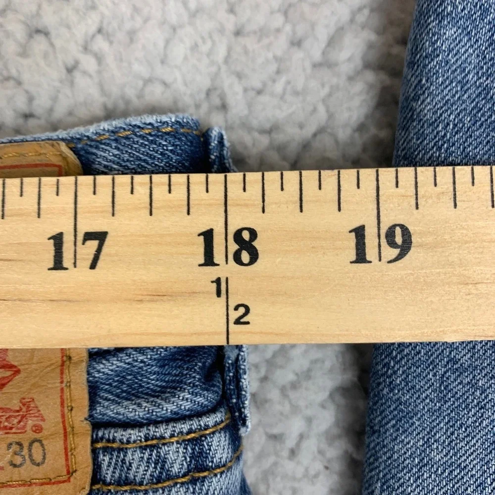 Levi's 505 511 Jeans Mens 36x30 Lot of 2 Blue Denim Distressed Straight Leg‎